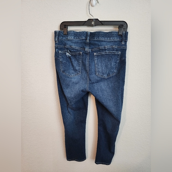 Torrid Bombshell skinny cropped destructed denim sz 10 - Picture 7 of 7